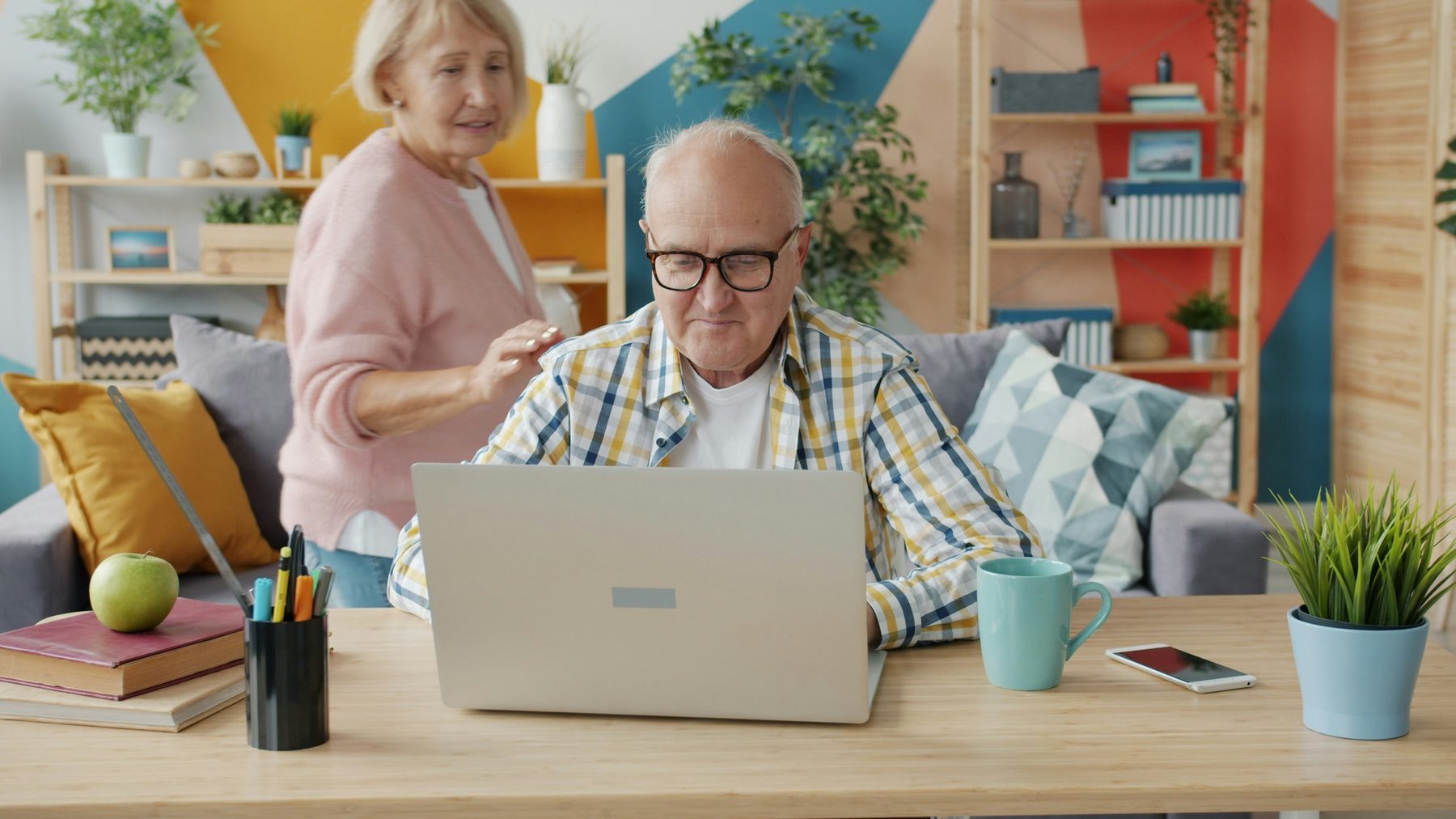 Older people using digital technology